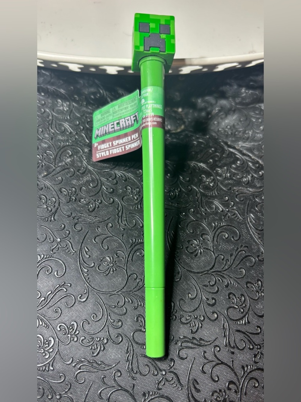 New Minecraft Green Fidget Spinner Pen